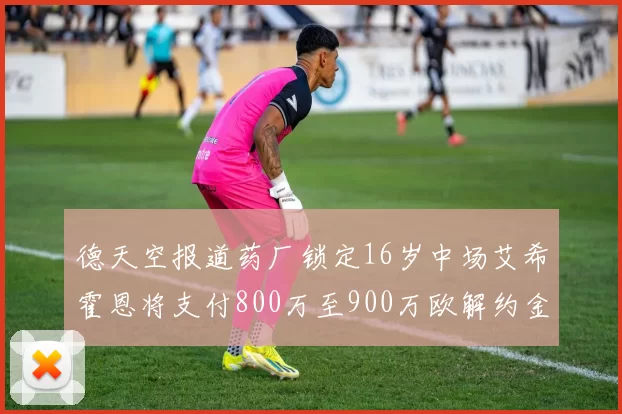 德天空报道药厂锁定16岁中场艾希霍恩将支付800万至900万欧解约金